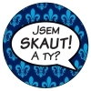 Placka 25 Jsem skaut a ty modrá
