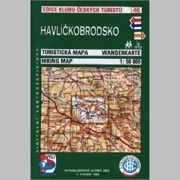 Havlíčkobrodsko - mapa  KČT 46
