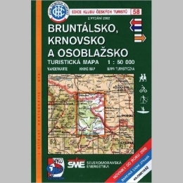 Bruntálsko - Krnovsko - Osoblažsko - mapa  KČT 58