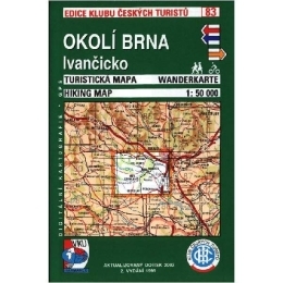 Okolí Brna - Ivančicko - mapa KČT 83