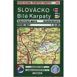 Slovácko - Bílé Karpaty - mapa KČT 92