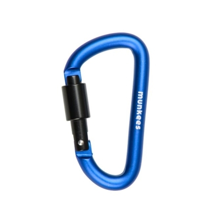 Munkees Karabina D se šroubovací pojistkou - 80 mm