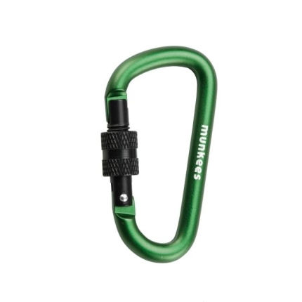 Munkees Karabina D se šroubovací pojistkou - 60 mm