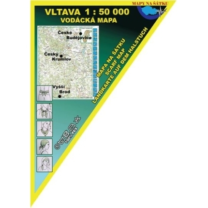 Mapa na šátku - Vltava