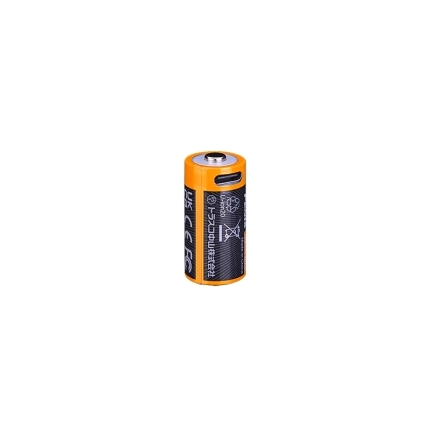 Dobíjecí USB baterie Fenix RCR123A 800 mAh USB-C Li-ion