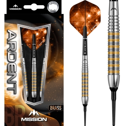 Šipky Mission Ardent M2 – Brass soft 18 g