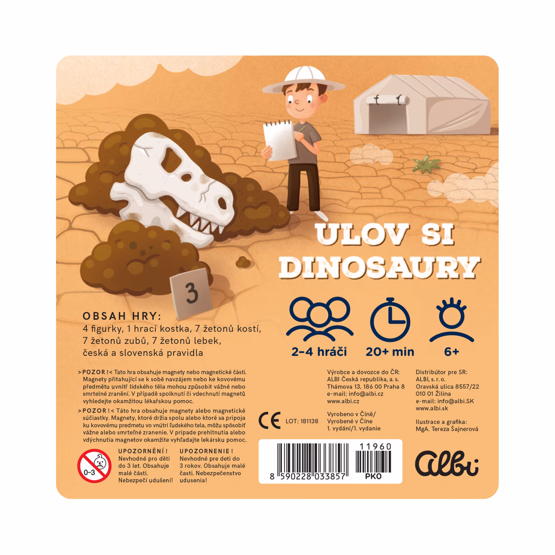 Magnetická hra Ulov si dinosaury - 3